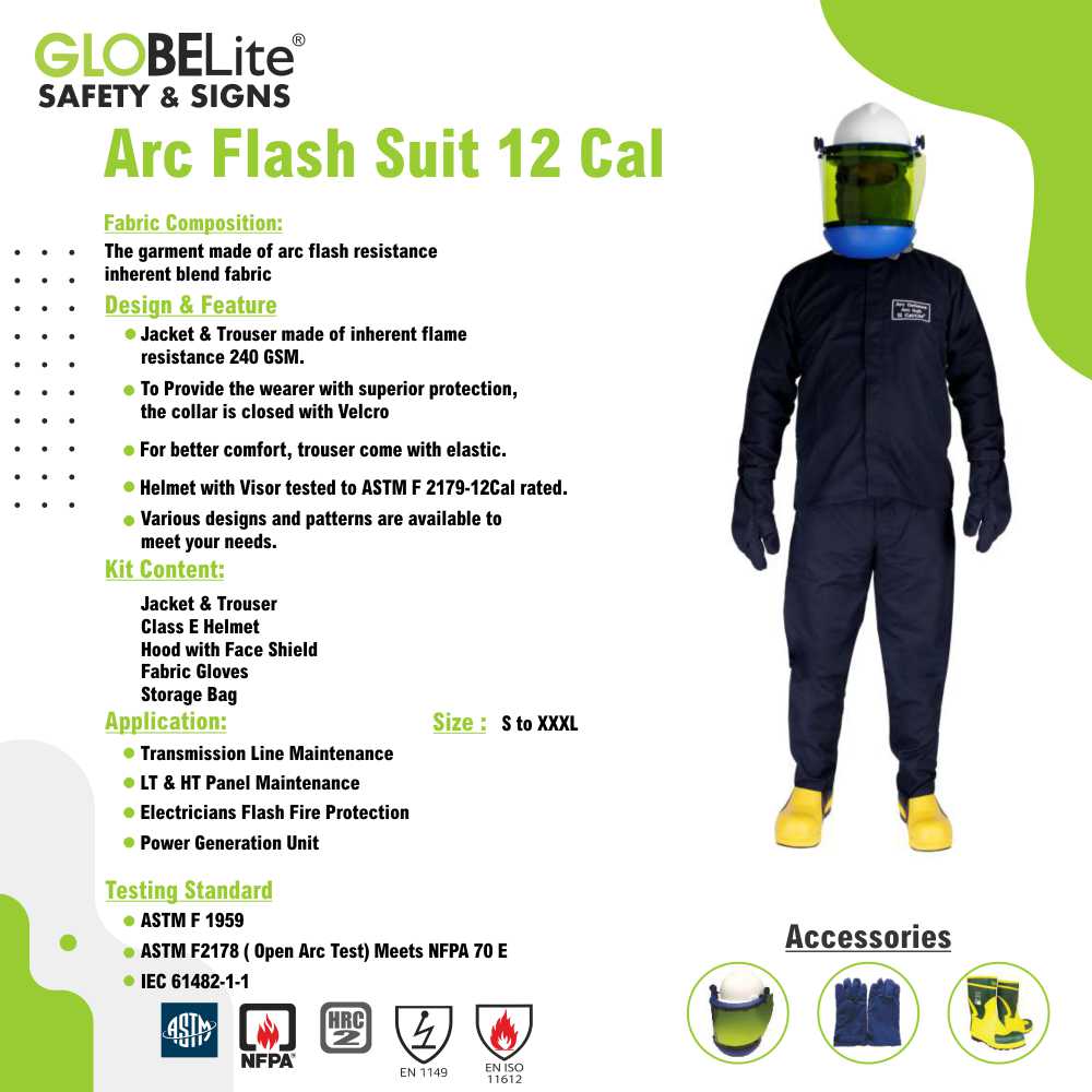 Arc Flash Suit 12 Cal – Reliable Protection for Electrical Safety - Image 2