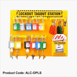 Lockout Tagout Safety Open Padlock Station (Material)