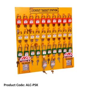 LOTO Open Padlock Station – Organized Lockout/Tagout Storage for Workplace Safety