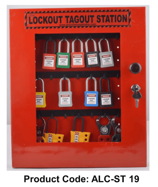 Asian LOTO Lockout Tagout Kit with Station (10 OSHA Locks) – Complete Energy Isolation Solution