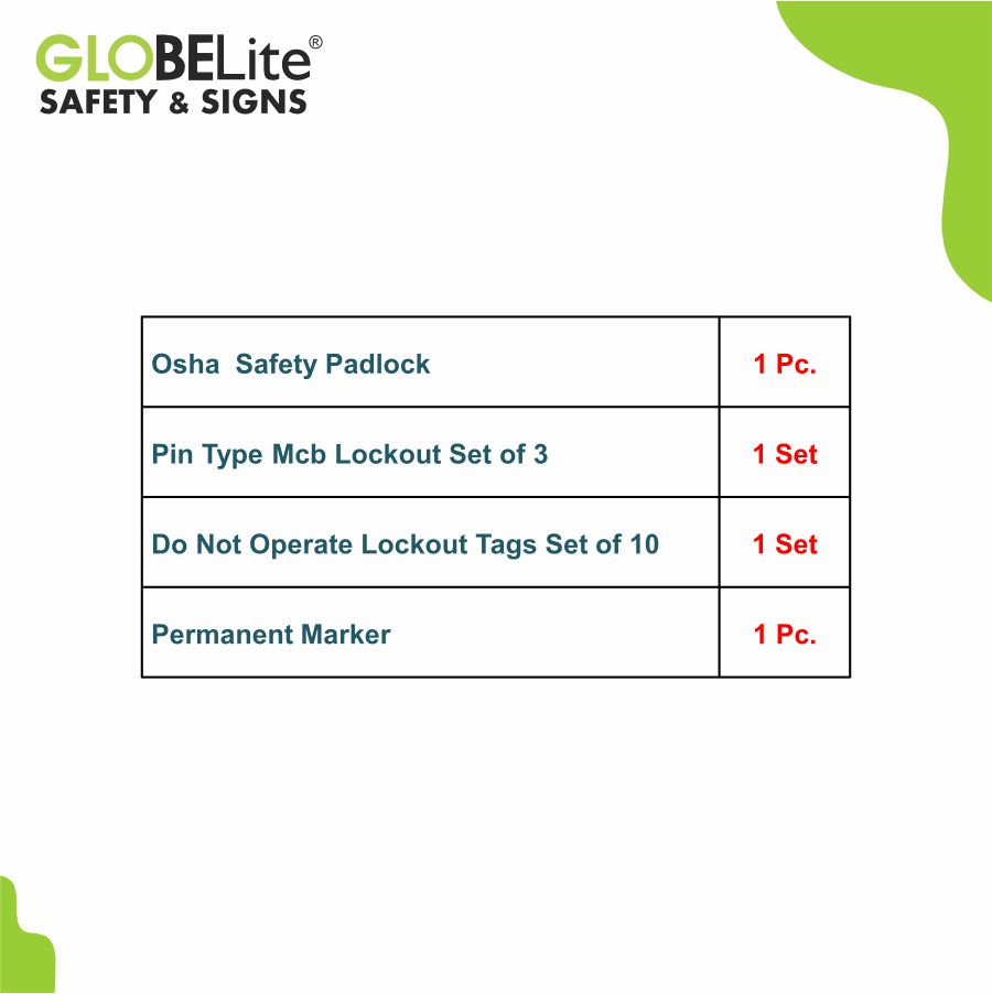 Small Lockout Tagout Common Kit – Essential Electrical Safety Kit for Maintenance & Hazard Control - Image 2