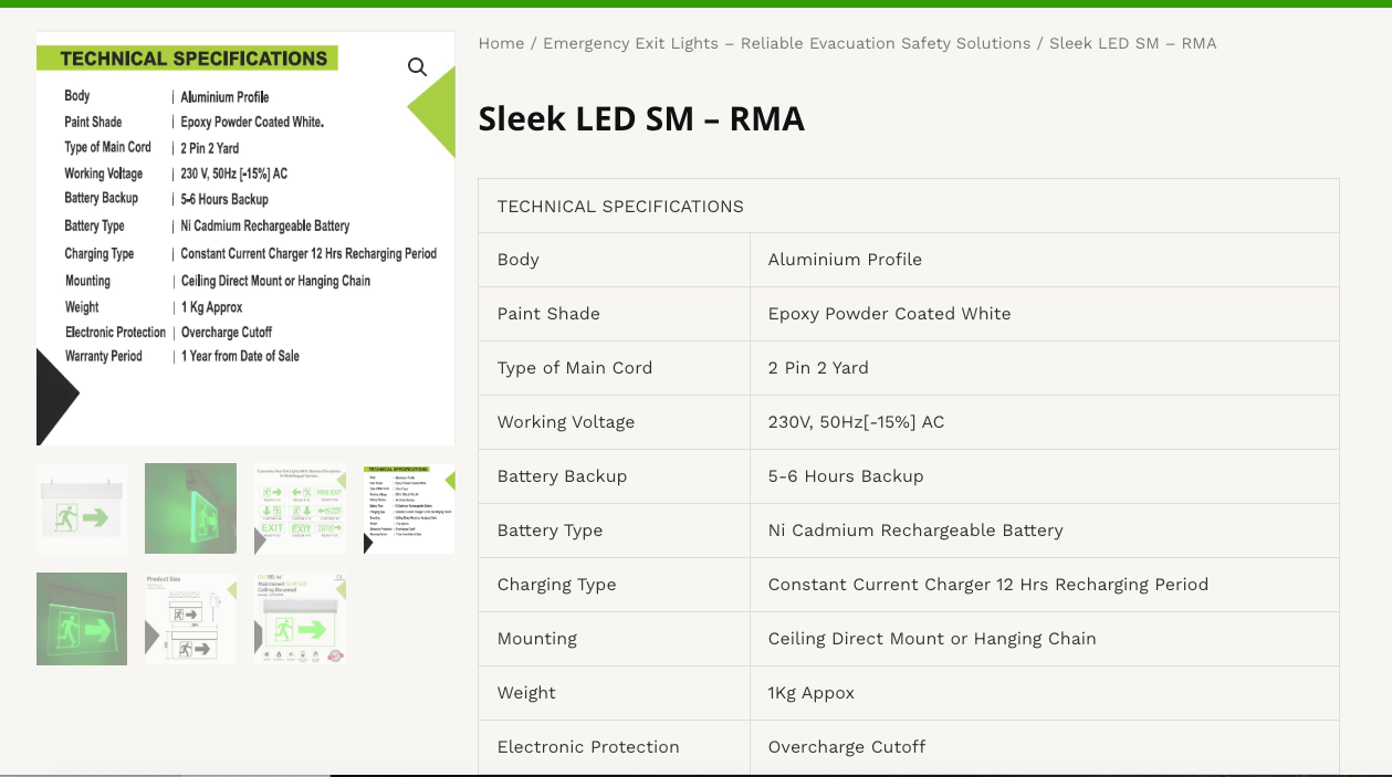 Sleek LED SM – EXIT - Image 4
