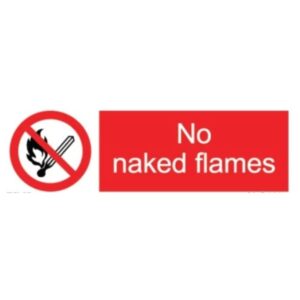 No Naked Flames Sign