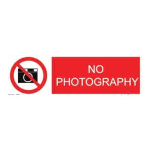 No Photography Sign
