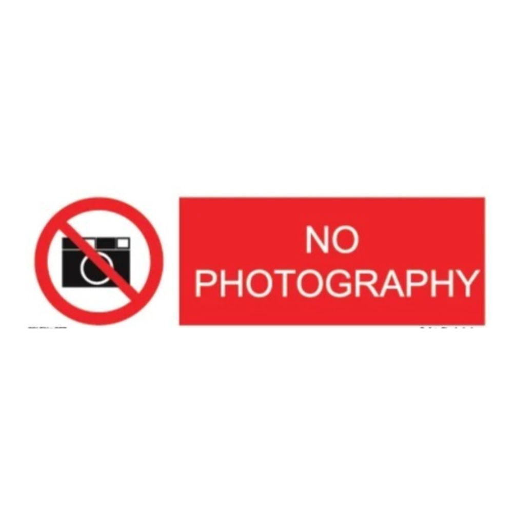 No Photography Sign